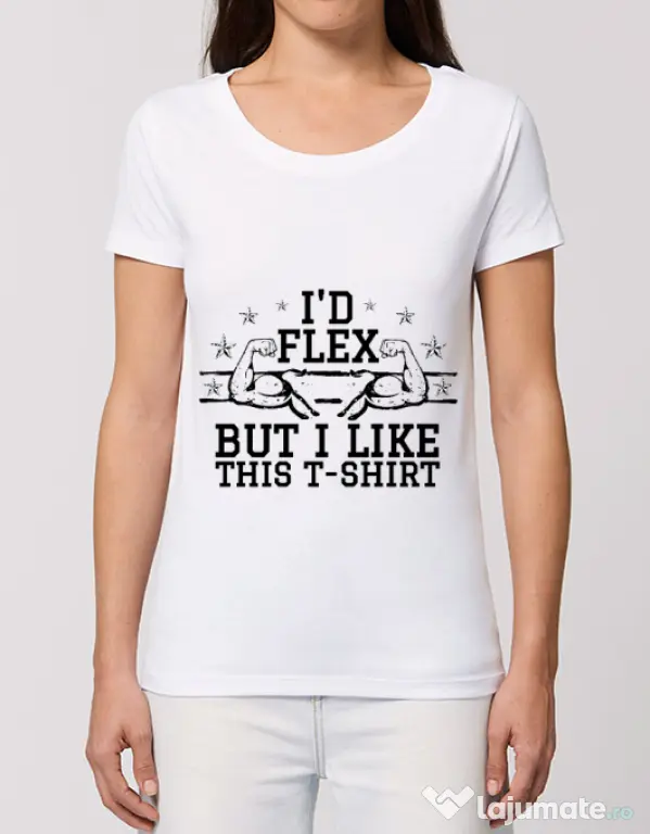 Tricou STANLEY STELLA dama I like this tshirt Alb