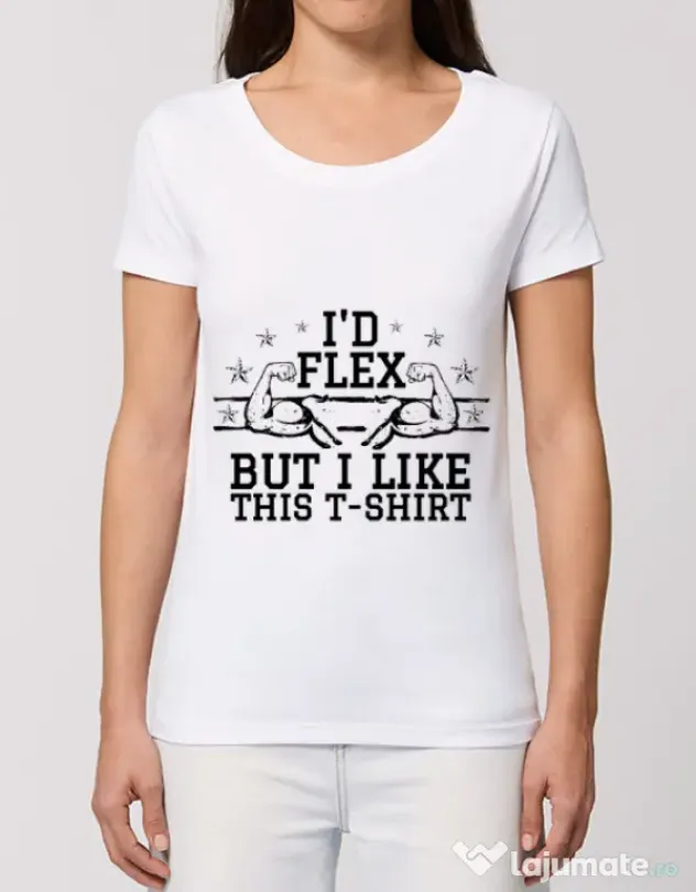 Tricou STANLEY STELLA dama I like this tshirt Alb