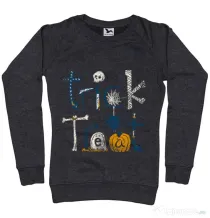 Bluza ADLER dama Trick or Treat Negru melanj