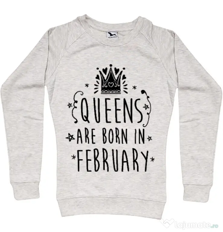 Bluza ADLER dama Queens are born in February Migdala melanj