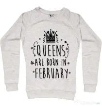 Bluza ADLER dama Queens are born in February Migdala melanj