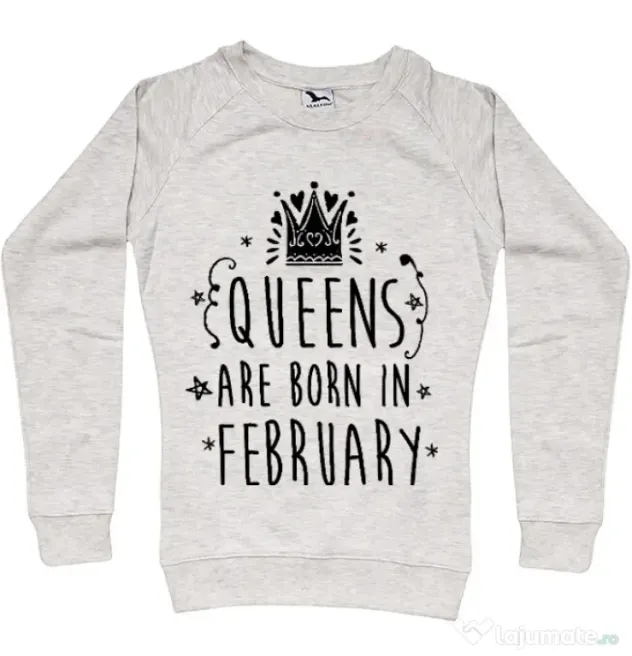 Bluza ADLER dama Queens are born in February Migdala melanj
