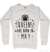 Bluza ADLER dama Queens are born in May Migdala melanj