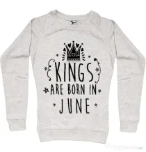 Bluza ADLER dama Kings are born in June Migdala melanj
