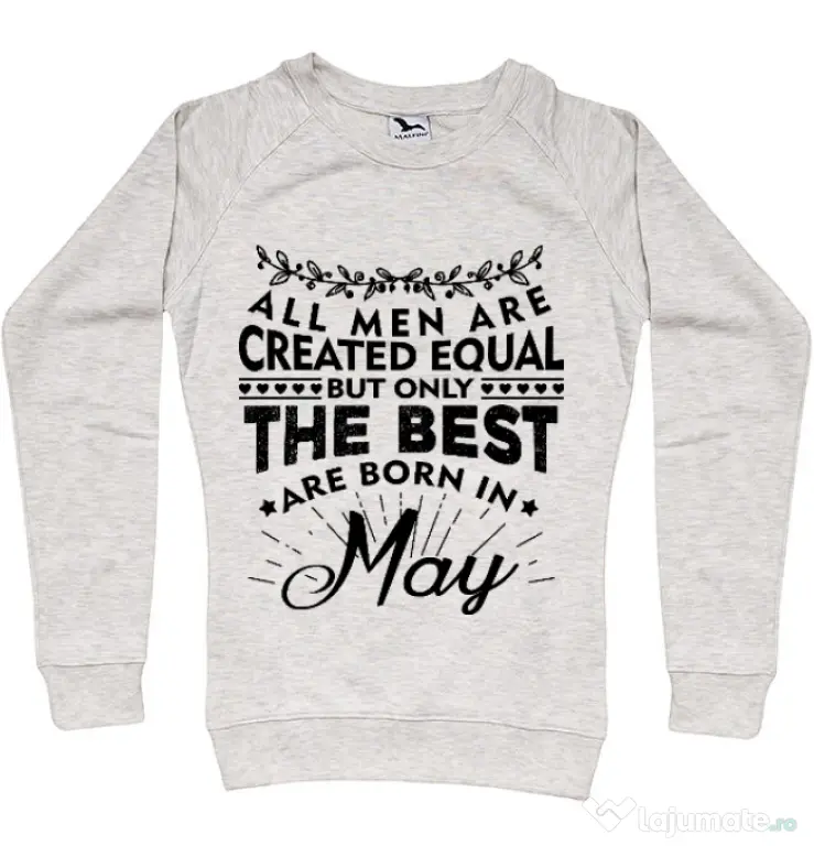 Bluza ADLER dama The best men are born in May Migdala melanj