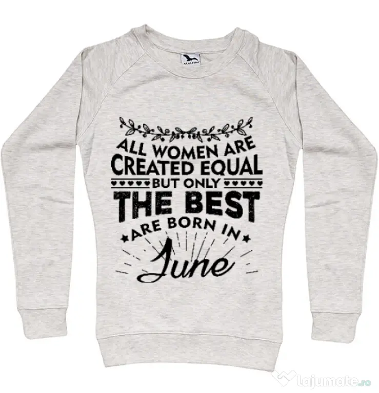 Bluza ADLER dama The best women are born in June Migdala melanj