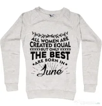 Bluza ADLER dama The best women are born in June Migdala melanj