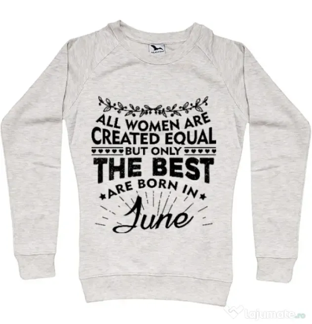 Bluza ADLER dama The best women are born in June Migdala melanj