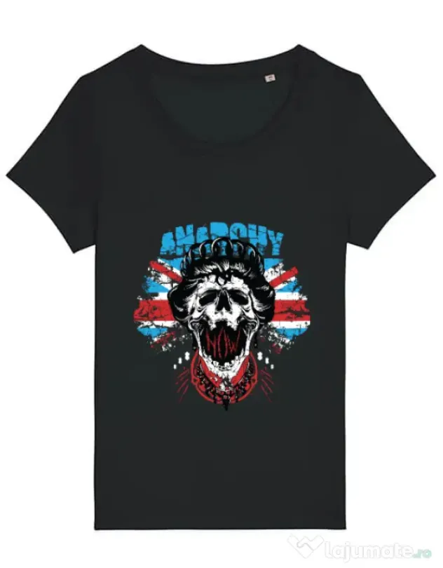 Tricou STANLEY STELLA dama Anarchy queen Negru