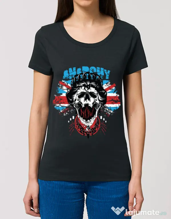 Tricou STANLEY STELLA dama Anarchy queen Negru