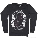 Bluza ADLER dama Anchor your soul Negru melanj