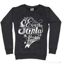 Bluza ADLER dama Even santa smokes Negru melanj
