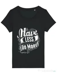 Tricou STANLEY STELLA dama Have less do more Negru
