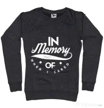 Bluza ADLER dama In memory of when I cared Negru melanj