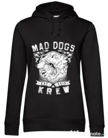 Hoodie dama cu gluga Mad dogs krew Negru
