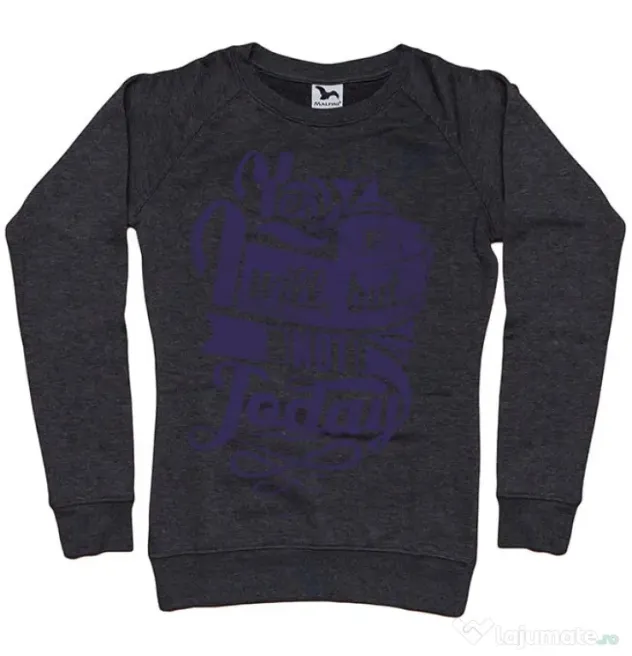 Bluza ADLER dama Not today Negru melanj