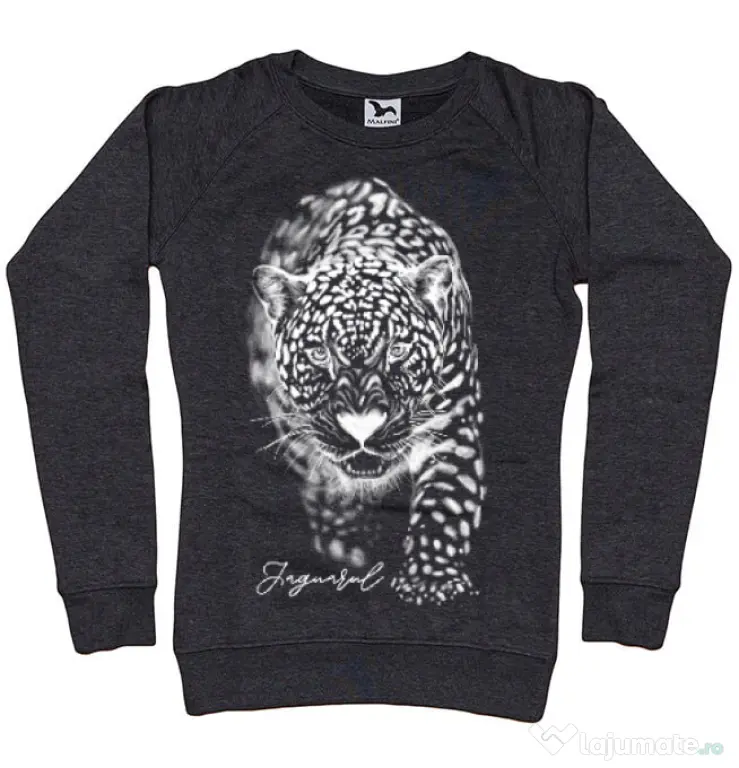 Bluza ADLER dama Jaguarul Alb Negru melanj
