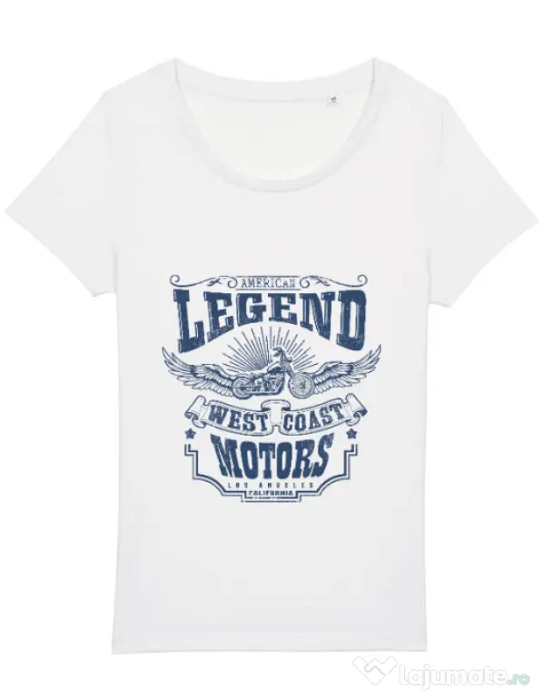 Tricou STANLEY STELLA dama West coast motors Alb