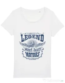 Tricou STANLEY STELLA dama West coast motors Alb
