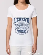 Tricou STANLEY STELLA dama West coast motors Alb
