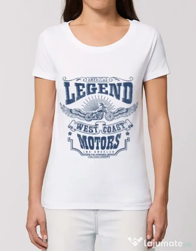 Tricou STANLEY STELLA dama West coast motors Alb