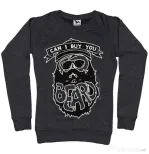 Bluza ADLER dama Can i buy you a beard Negru melanj