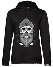 Hoodie dama cu gluga Kult Negru