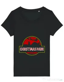 Tricou STANLEY STELLA dama Christmas park Negru