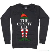 Bluza ADLER dama The chatty elf Negru melanj 