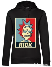 Hoodie dama cu gluga Rick Negru