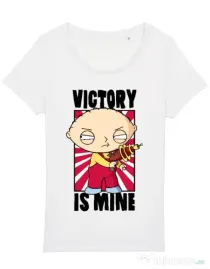 Tricou STANLEY STELLA dama Victory is mine Alb