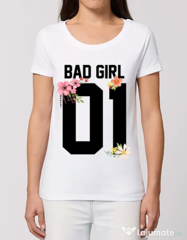 Tricou STANLEY STELLA dama Bad girl Alb