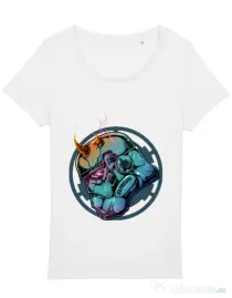 Tricou STANLEY STELLA dama Helmet demons Alb