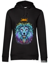 Hoodie dama cu gluga Lion king Negru