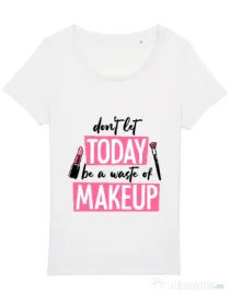 Tricou STANLEY STELLA dama A waste of makeup Alb