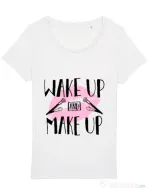 Tricou STANLEY STELLA dama Wake up and make up Alb