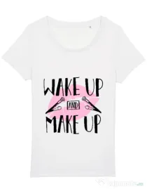 Tricou STANLEY STELLA dama Wake up and make up Alb