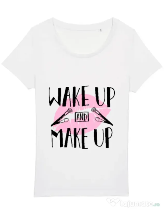 Tricou STANLEY STELLA dama Wake up and make up Alb