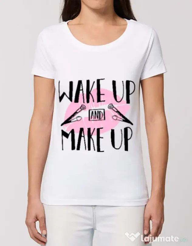 Tricou STANLEY STELLA dama Wake up and make up Alb