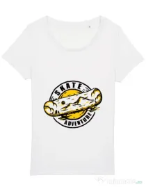 Tricou STANLEY STELLA dama Skate adventure Alb