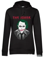 Hoodie dama cu gluga The joker Negru