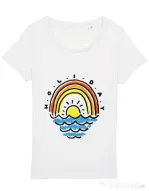 Tricou STANLEY STELLA dama Holiday Alb