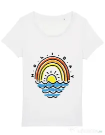 Tricou STANLEY STELLA dama Holiday Alb