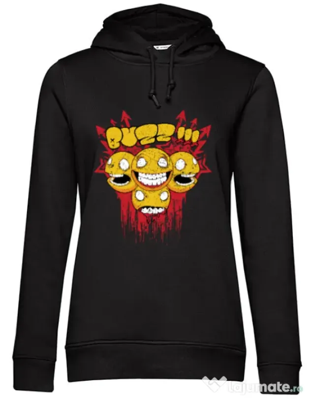 Hoodie dama cu gluga Buzz Negru