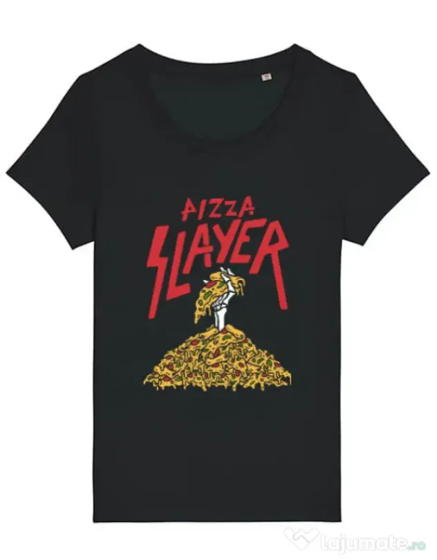 Tricou STANLEY STELLA dama Pizza slayer Negru