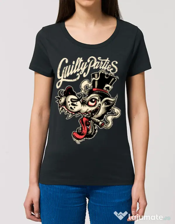 Tricou STANLEY STELLA dama Guilty parties Negru