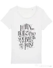 Tricou STANLEY STELLA dama Learn the rules Alb