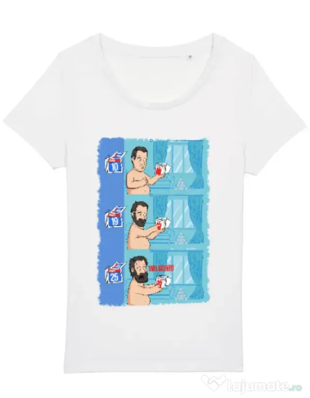 Tricou STANLEY STELLA dama Funny wilson Alb