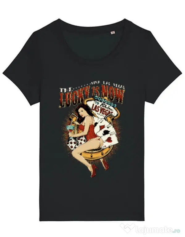 Tricou STANLEY STELLA dama The lucky is now Negru