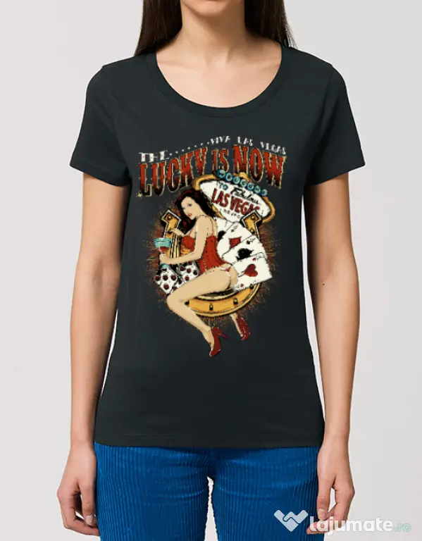 Tricou STANLEY STELLA dama The lucky is now Negru